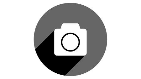Camera icon. Flat icons vector design. Simple icons with shadowsのイラスト素材
