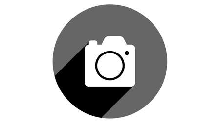 Camera icon. Flat icons vector design. Simple icons with shadowsのイラスト素材