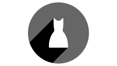 Dress icon. Flat icons vector design. Simple icons with shadowsのイラスト素材