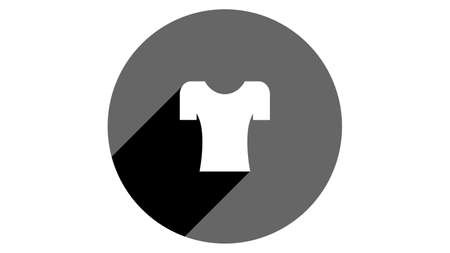 T-shirt icon. Flat icons vector design. Simple icons with shadowsのイラスト素材
