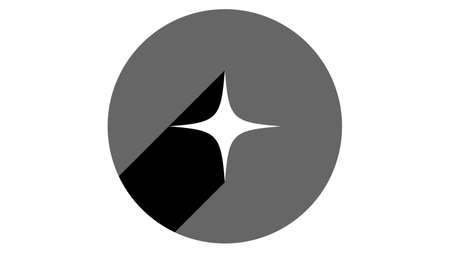 Star icon, sparkle icon. Flat icons vector design. Simple icons with shadowsのイラスト素材