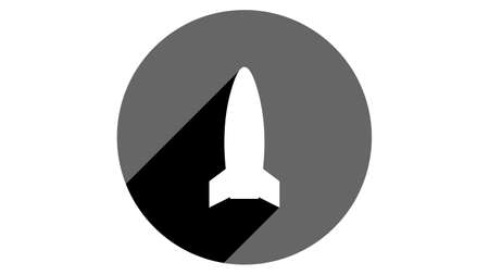 Rocket icon. Flat icons vector design. Simple icons with shadowsのイラスト素材