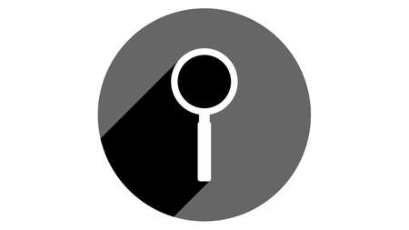 Magnifier icon. Flat icons vector design. Simple icons with shadowsのイラスト素材
