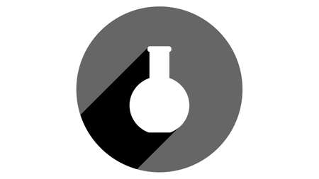 Flask icon. Flat icons vector design. Simple icons with shadowsのイラスト素材