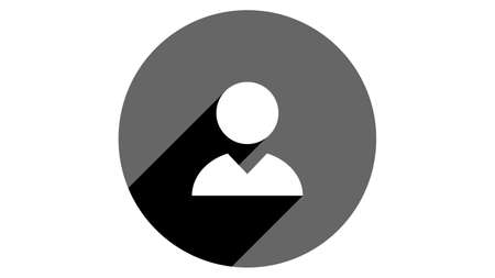 Man icon, avatar icon, user icon. Flat icons vector design. Simple icons with shadowsのイラスト素材