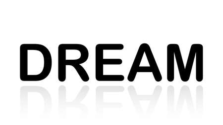 Dream word vector design. Dream word isolatedのイラスト素材