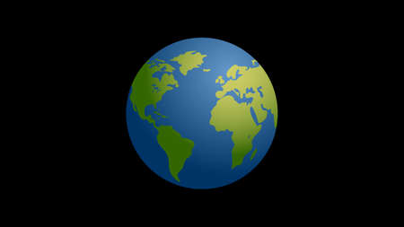 Vector model of Planet Earth on the dark backgroundのイラスト素材