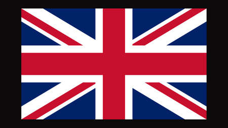 National flag of UK, 3:2 proportion. The additional design of the current British flagのイラスト素材