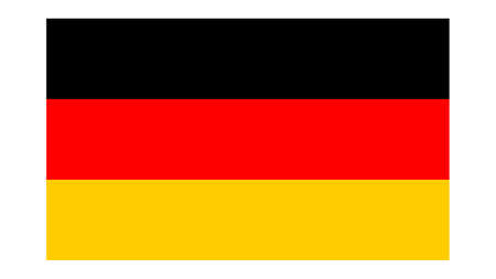 National flag of Germany, 3:5 proportion. The basic design of the current German flagのイラスト素材