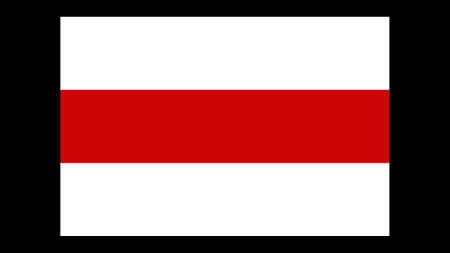 National flag of Belarus, 3:2 proportion. The basic design of the variant Belarusian flagのイラスト素材