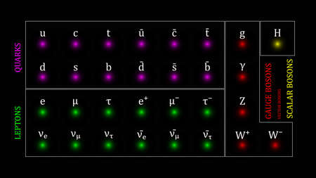 Standard Model of Elementary Particles vector designのイラスト素材