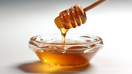 The liquid gold of honey, with its mesmerizing amber hue and enticing drips. AI-Generated imagesの素材