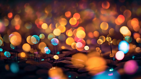 Luminous Dance: Bokeh and Light Playの素材