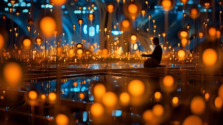 Luminous Dance: Bokeh and Light Playの素材