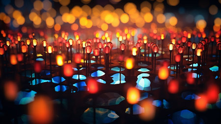 Luminous Dance: Bokeh and Light Playの素材