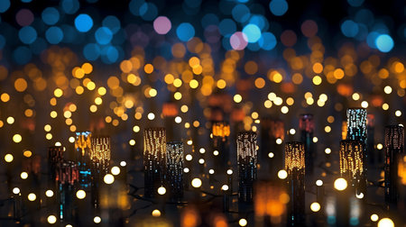 Luminous Dance: Bokeh and Light Playの素材