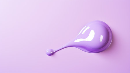 Lilac paint splashing on a background of the same colorの素材