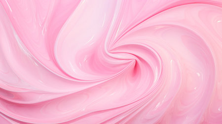 Pink and white swirl candy background texture close up, top viewの素材