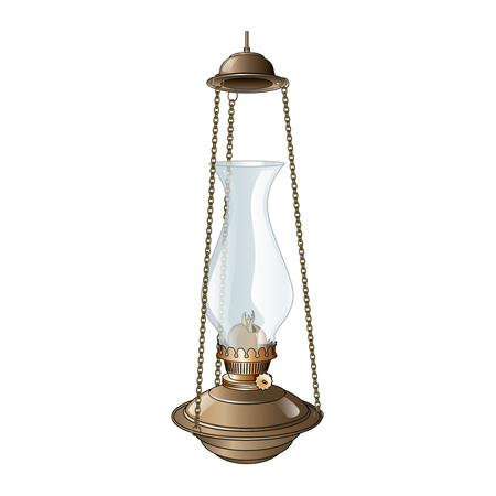 oil lampのイラスト素材