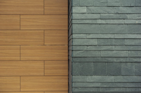 Modern finishing materials in construction.