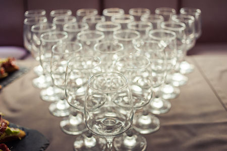 Served table. Decorated buffet at the weddingの写真素材