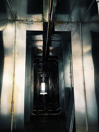 Metal parts before painting. automatic powder coating metal.の写真素材