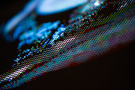 CloseUp LED blurred screen. LED soft focus background. abstract background ideal for design.