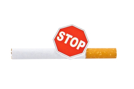 The  Stop  on the cigaretteの写真素材