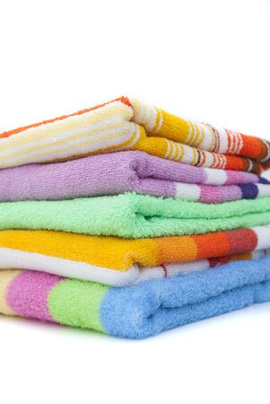 colored towelsの写真素材