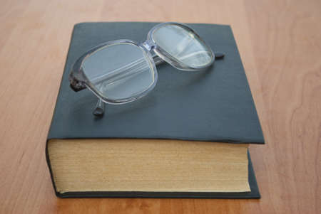 Book and glassesの写真素材
