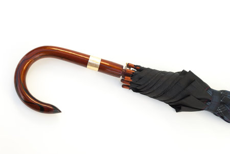 Fragment male umbrella on a white backgroundの写真素材