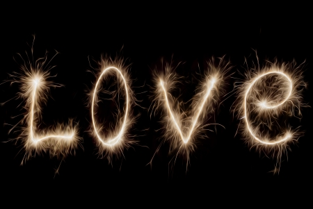 Inscription - Love of sparklers.の写真素材