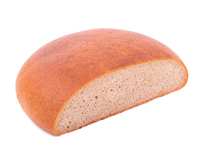 Bread on a white background.