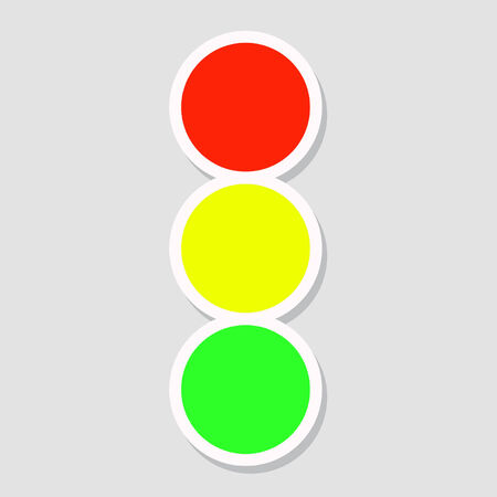 Traffic light. Vector illustration.のイラスト素材
