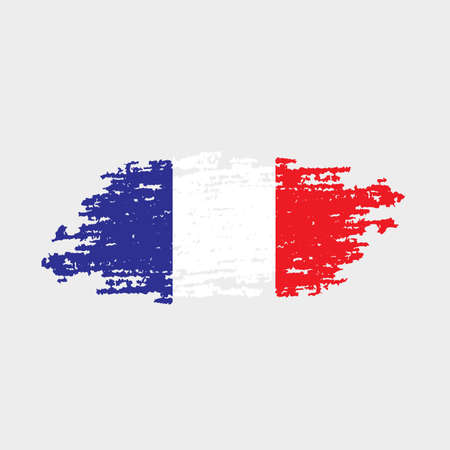 Flag of France. Vector illustration.のイラスト素材