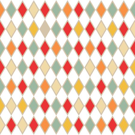 Abstract retro background with rhombus. Vector illustration .のイラスト素材