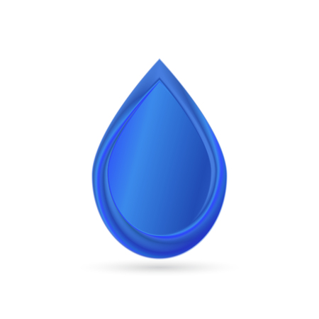 Water drop . Vector illustration .のイラスト素材