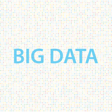 Big data on a digital background. Vector illustration .のイラスト素材
