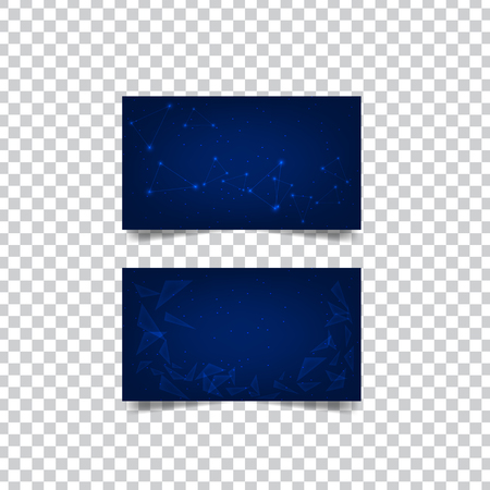 Abstract geometric banner on transparent background. Vector illustration .のイラスト素材