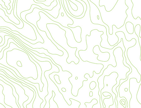 Green lines topographic map on a white background. Vector illustration .のイラスト素材