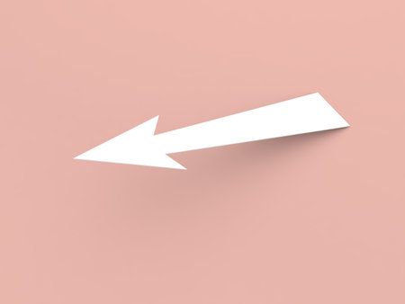 Advertising paper mockup on orange background. 3d render illustration.の写真素材