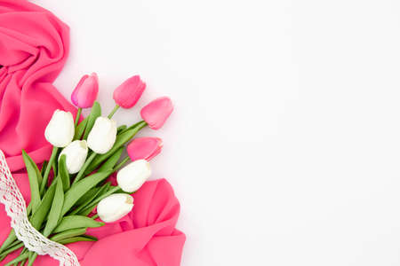 8th March international women's day with flowers.の写真素材