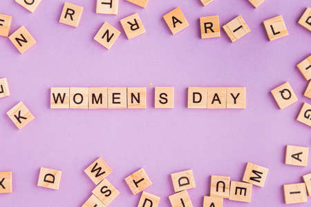 8th March international women's day with flowers.の写真素材