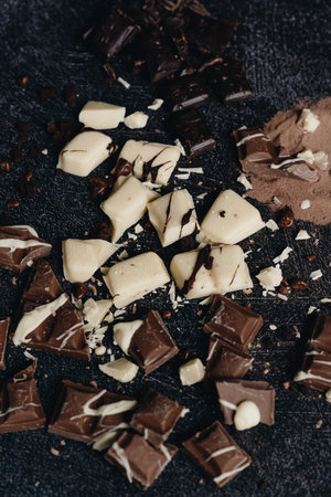 Mediterranean food. spicy hot dogs. fresh and creamy chocolate.
