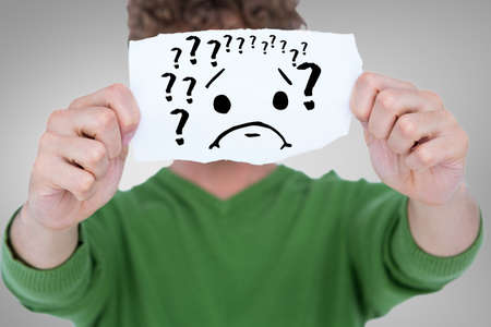 digital composite of hand holding smartphone with vignettesの写真素材