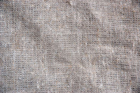 Fabric texture background of seamless linen sacking cloth, hessian sackclothの写真素材