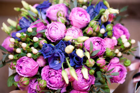 Beautiful flowers background for wedding sceneの写真素材