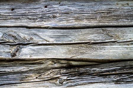 Wooden wall from logs as a background textureの写真素材