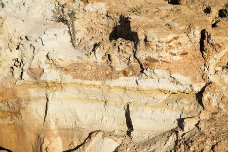 Quarry for the extraction of clay and sandの写真素材