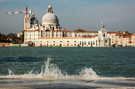 Grand Canal and Basilica Santa Maria della salute,Venice, Italyの写真素材